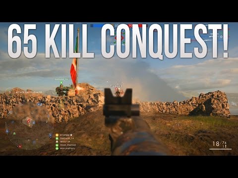 65 Kill Conquest! - PS4 Battlefield 1 Road to Max Rank Ep. 135! (PS4 BF1 Conquest Gameplay)