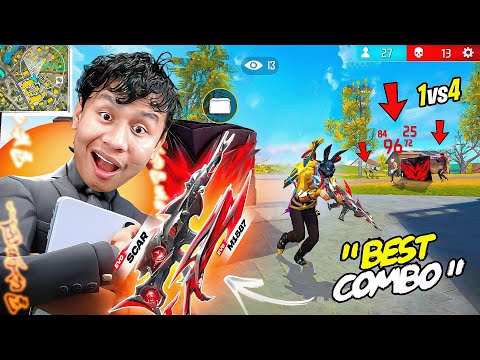 Free Golden Bundle & Black Bunny Head Solo Vs Squad Gameplay in Pro Lobby 😲 Free Fire Max