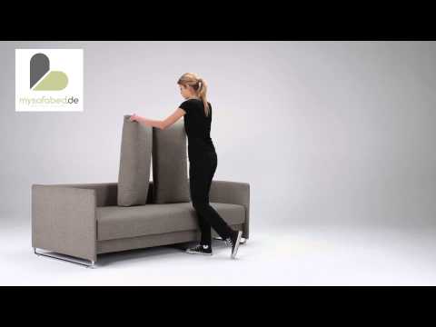 UPEND Schlafsofa von Innovation - Mixed Dance Braun (522) - mysofabed.de