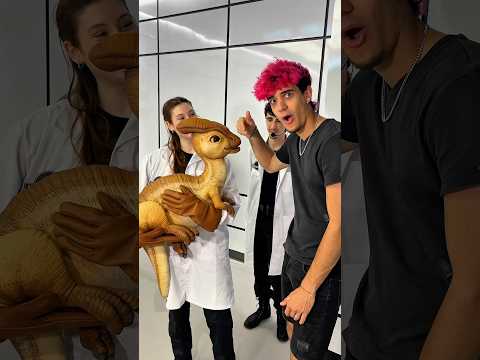 Un dinosaurio se ha escapado de Jurasic park😰