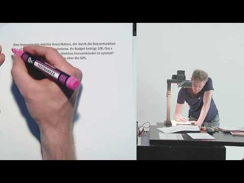 Example problem: Utility maximization with marginal rate of substitution (9.7)