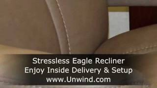 preview picture of video 'Ekornes Stressless Eagle- Stone Paloma Leather- Free Delivery & Setup'