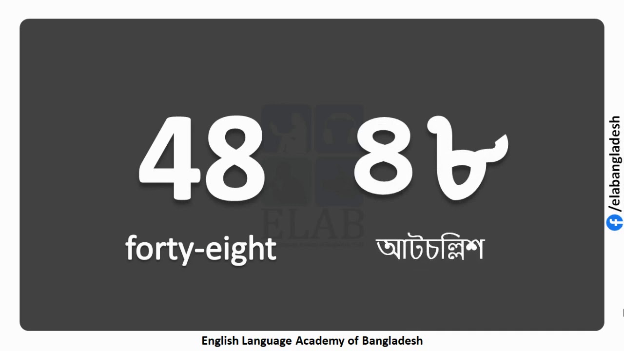 Watch video English and Bangla Numbers one to hundred Now English and Bangla Numbers one to hundred