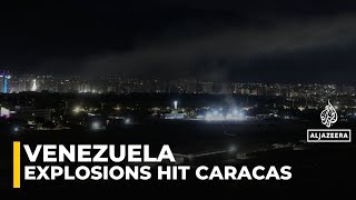 Explosions in Venezuela: Low flying aircraft and explosions in Caracas
