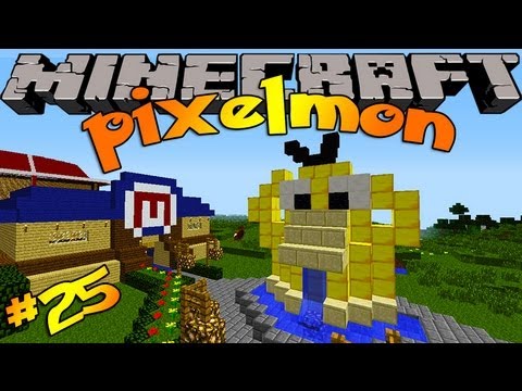 Minecraft Pokemon Mod!! Pixelmon Ep # 25 PSYDUCK CITY & POKEMART!!