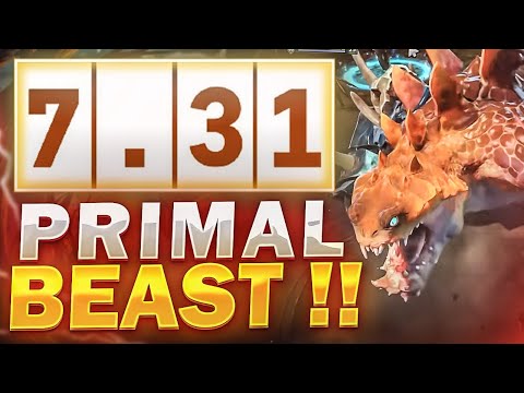 PRIMAL BEAST NEW HERO !! 7.31 Patch Dota 2