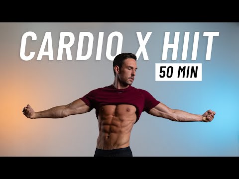 50 Min Cardio HIIT Workout To Burn Calories - Full Body, At Home, No Equipment