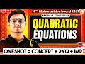 Quadratic Equation Class 10 One Shot Unit Test Maths 1 Chapter 2 MH Board 2027 By Pravin Sir