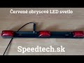 Zadné obrysové svetlo LED 12/ 24V - červené (360x31mm) - Video Youtube