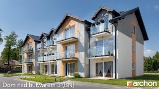 Projekt domu nad bulwarem 3 (BN)