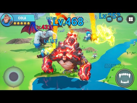 Age Of Apes Ads Review All Levels Part 23:Giant Ape Mutates into Jet Volcanic Ape