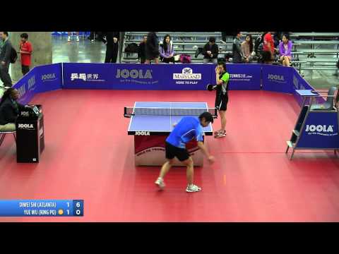 2012 JOOLA/NATT Teams Quarterfinal Match 4 - Yue (Jennifer) Wu vs Diwei Shi