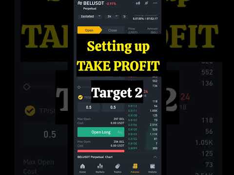 set up your take profits targets with ease #binance #signal