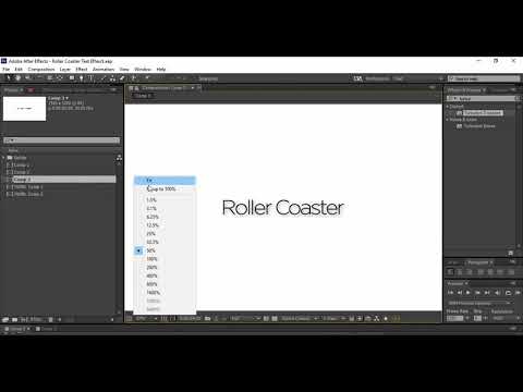 After Effects Tutorial Roller Coaster Text Animation Effect in Adobe After Effects