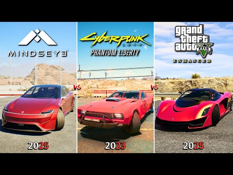 MindsEye vs Cyberpunk 2077 vs GTA 5 | PC | Graphics, Physics and Details Comparison