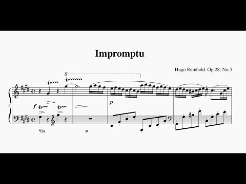Reinhold, Hugo：Impromptu, Op.28 No.3 In c Sharp minor