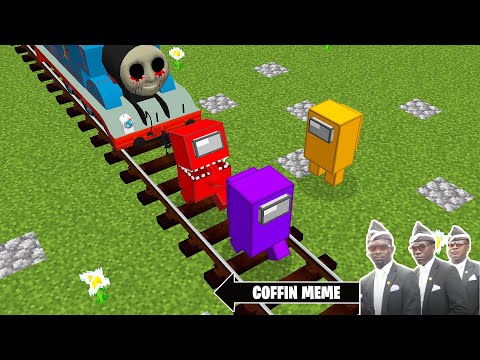 This is Real AMONG US vs THOMAS.EXE in Minecraft