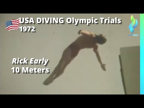 1972 Rick Early - Tuffi da 10 metri da uomo - Prove olimpiche di tuffi USA