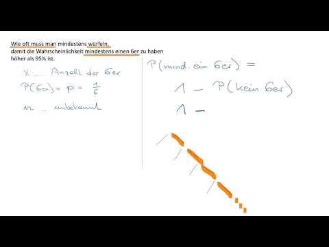 Wie oft muss man mindestens würfeln?