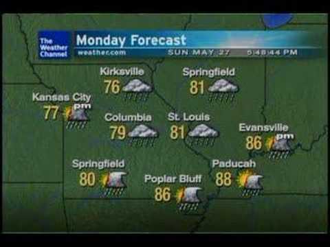 WeatherSTAR XL - Hannibal, MO - Sunday May 27, 2007