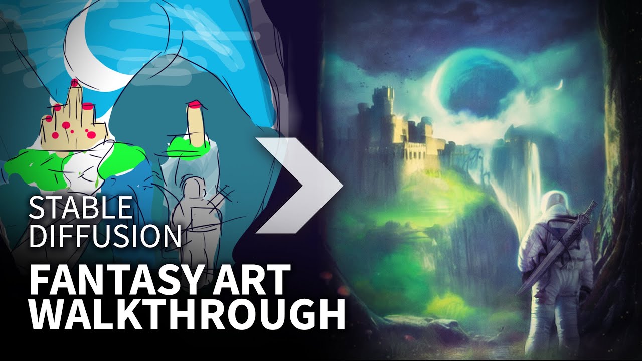 Fantasy Art Walkthrough Using Stable Diffusion Img2Img