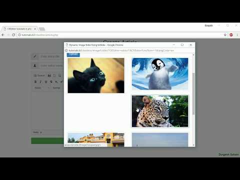 Image file browser from server for ckedior in php and mysql part6