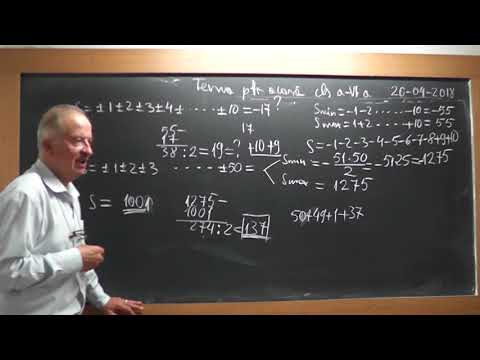 2/2 1719 Clasa 6 - Continuam Lectia 1717 Repartizarea semnelor + - intr-o suma Gauss
