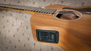 Video thumbnail for LR Baggs Stagepro Anthem acoustic guitar pickup - full install by Cary Holding