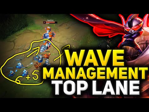 Challenger Coaching Top Lane - Wave Management [When to Freeze or Slow Push etc.] - Rumble guide s10