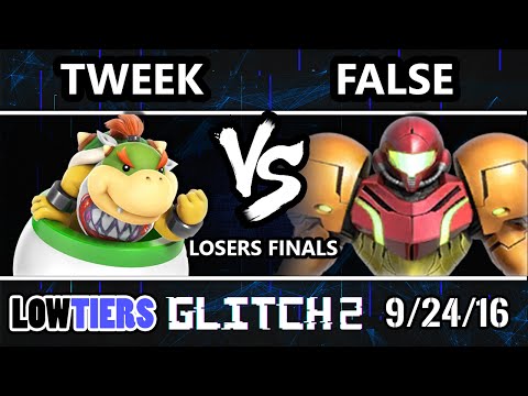 Glitch 2 Low Tiers - False (Samus) Vs. Tweek (Bowser Jr.) SSB4 Losers Finals - Smash Wii U