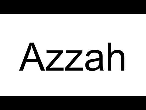 How to Pronounce Azzah (Arabic)