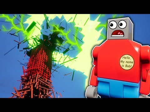 Massive Lego Energy Snake Explodes Tower! - Brick Rigs Gameplay