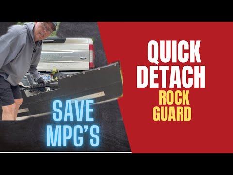 Make Your Ultraguard or Duraguard Stone Guard  Removable.  Save MPG’s!!