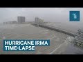 This time-lapse shows Hurricane Irma slamming Miami Beach