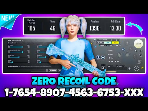 🔥Bgmi sensitivity settings 2025 🥵 | Bgmi best sensitivity settings 😱| Zero recoil sensitivity bgmi.