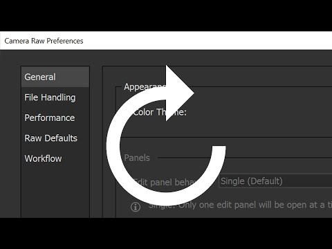 How To Reset Camera Raw Preferences From Adobe Bridge