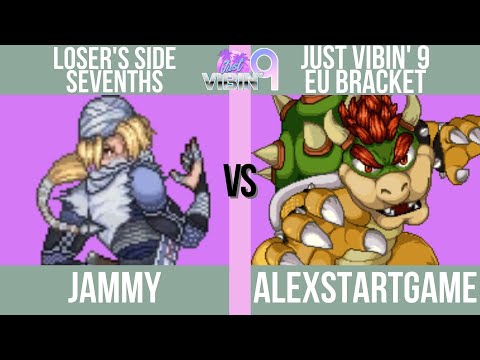 Jammy (Sheik, Falco) vs. ASG (Bowser) - SSF2 Loser's Top 8 - Just Vibin' 9 EU