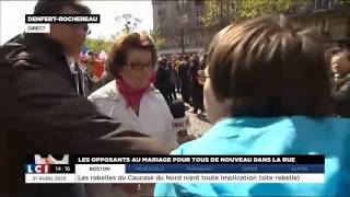 Mariage Gay: Christine Boutin agressée sur LCI