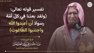 تفسير قوله تعالى(ولقد بعثنا في كل أمة رسولا أن أعبدوا الله واجتنبوا الطاغوت)|الشيخ عبدالله الغنيمان image