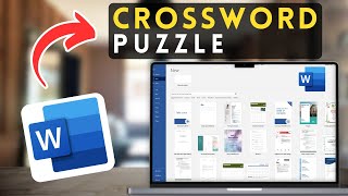 How to Create a Crossword Puzzle in MS Word | Microsoft Word Tutorial (2025)