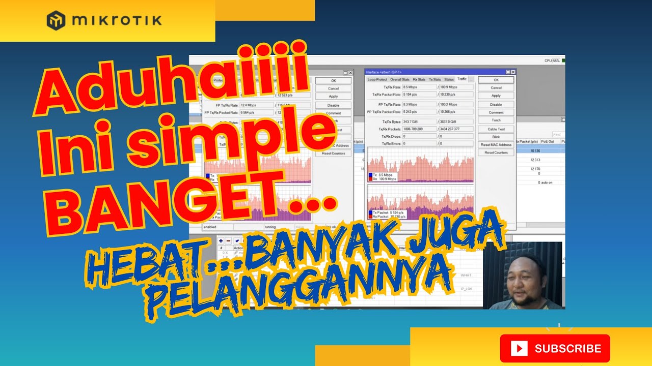 SANGAT SIMPLE !!! PISAH TRAFIK 2 ISP YANG JARANG ORANG LAKUKAN PAKAI MIKROTIK rb450gx4