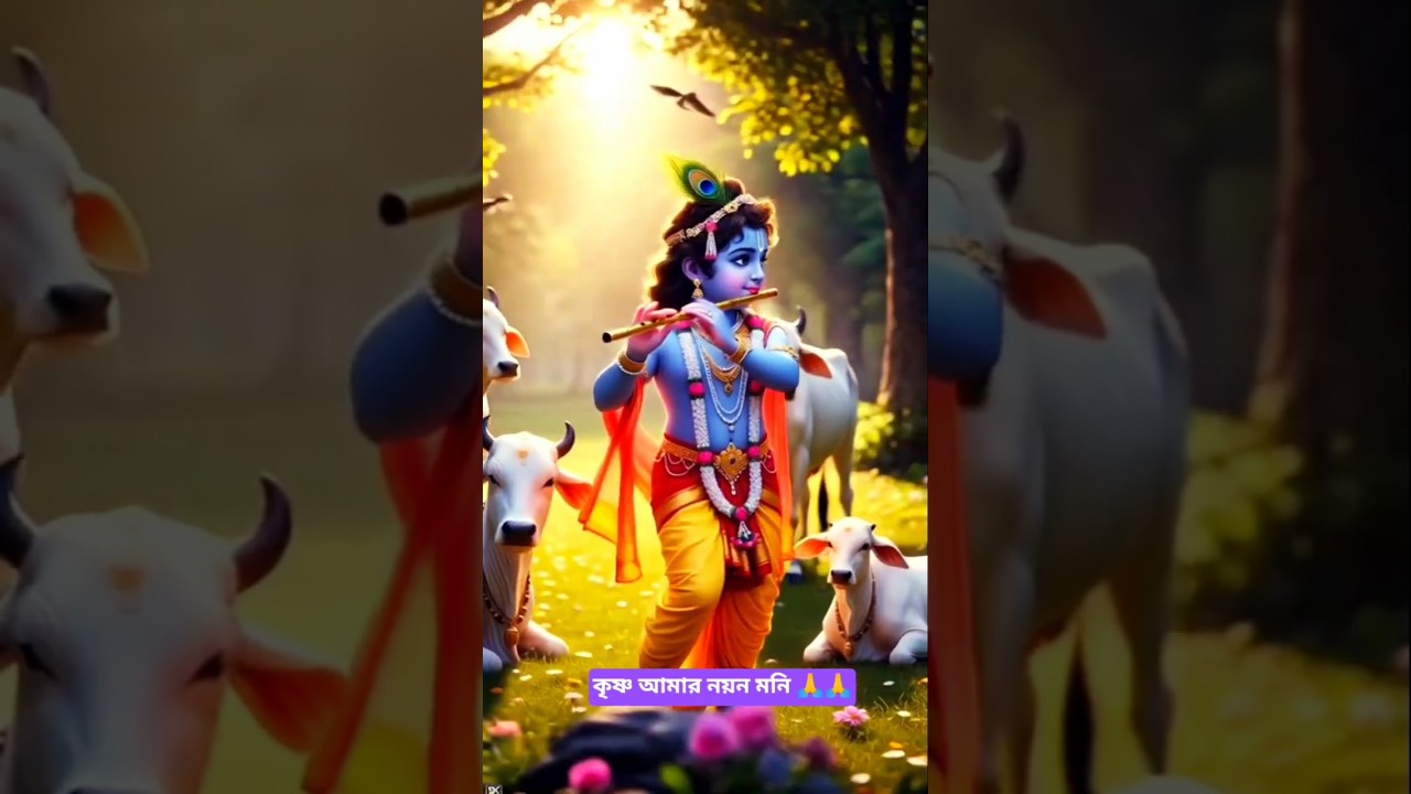কৃষ্ণ আমার নয়ন মনি 🙏🦚🥀🌿🥀