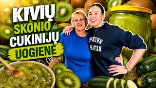 KIVIŲ SKONIO CUKINIJŲ UOGIENĖ 🥒🥝
