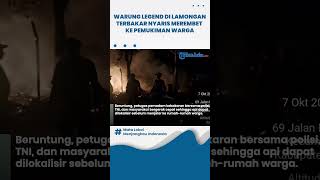 Download lagu Warung Legen di Lamongan Terbakar, Api Nyaris Merembet ke Permukiman Warga mp3