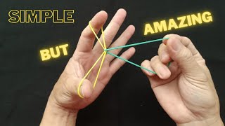 The simple Trick but so Amazing. Tutorial Rubber Band Magic Trick.