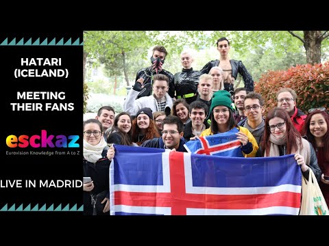 ESCKAZ in Madrid: HATARI (Iceland) meeting their fans(at PrePartyES 2019)