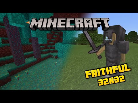 Faithful 32x32 UPDATED! | Minecraft PE Texture Packs - 1.16.221+ | Cinematic Showcase