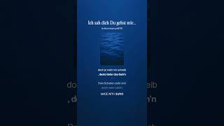 Ich sah dich Du gehst mir nicht mehr aus dem Kopf