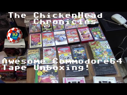 Unboxing Some Awesome Commodore 64 Tapes! - ChickenHead Chronicles