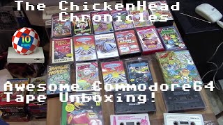 Unboxing Some Awesome Commodore 64 Tapes! - ChickenHead Chronicles